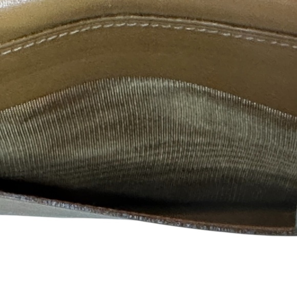 Celine Monogram Brown and Tan Wallet kiss lock opener. - Picture 13 of 16